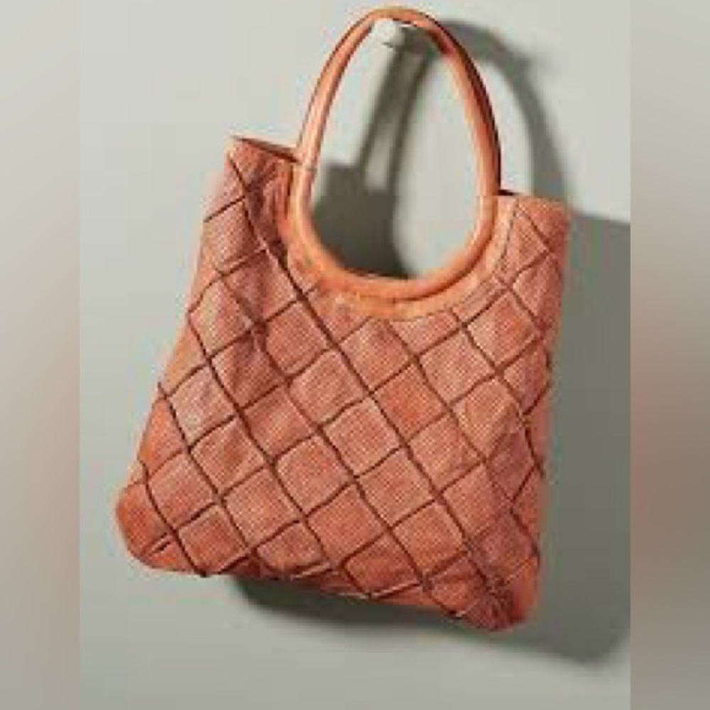 Anthropologie Illona Lattice Shoulder Bag
